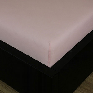 Jersey prostěradlo s lycrou DeLuxe 180x200 světle růžové