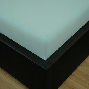 Jersey prostěradlo s lycrou DeLuxe 220x200 mentolové
