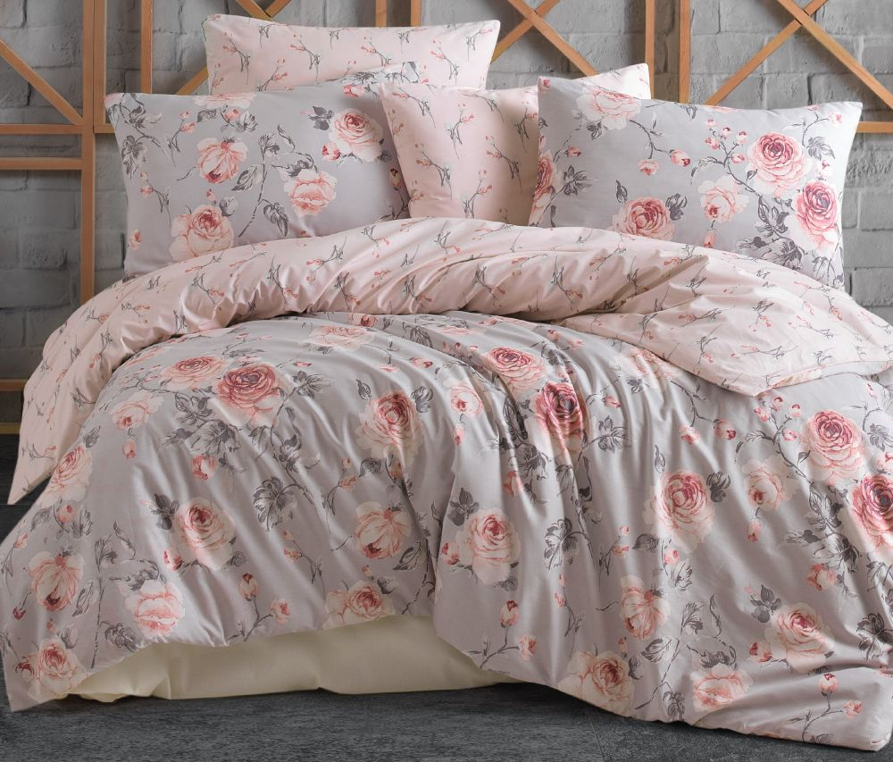 Bavlněné povlečení DELUXE 140x200+70x90 Šípková růže