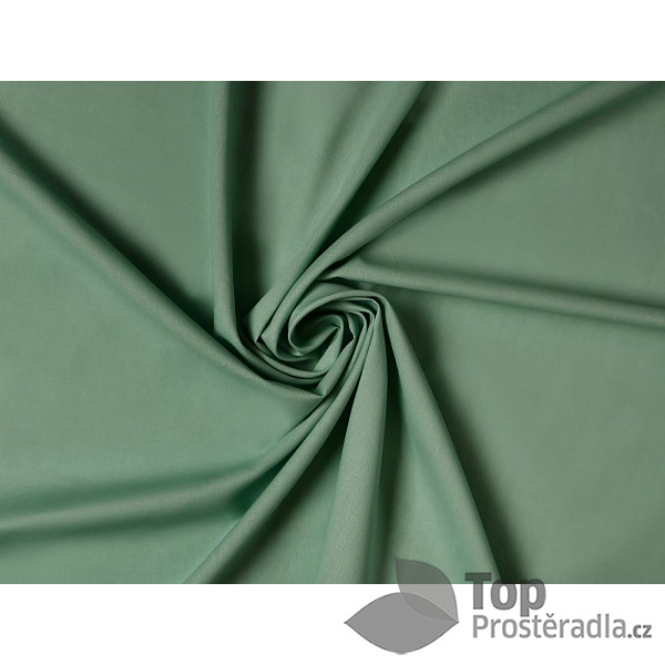 TOP Prostěradlo bavlněné napínací 90x200 Zelené