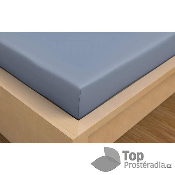 TOP Prostěradlo bavlněné napínací 180x200 Modré 2
