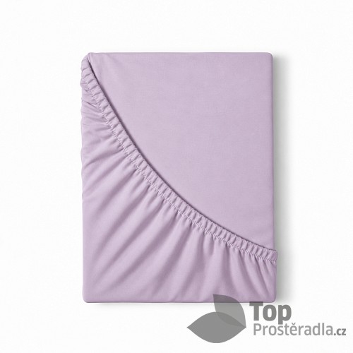 Jersey prostěradlo s lycrou DeLuxe 140x200 Levandulové