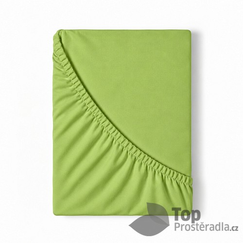Jersey prostěradlo s lycrou DeLuxe 160x200 Zelené