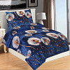 Mikroplyšové povlečení Premium 140x200+70x90 Pampeliška modrá