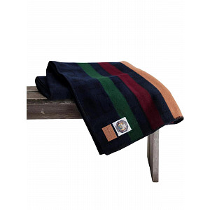 Vlněná deka TOMMY HILFIGER 160x198 DW5 BLUE