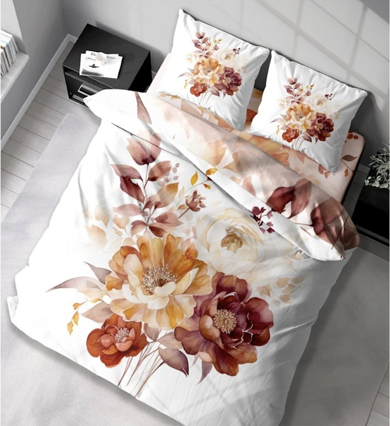 TOP Prodloužené povlečení bavlněný satén DeLuxe 140x220+70x90 Bella