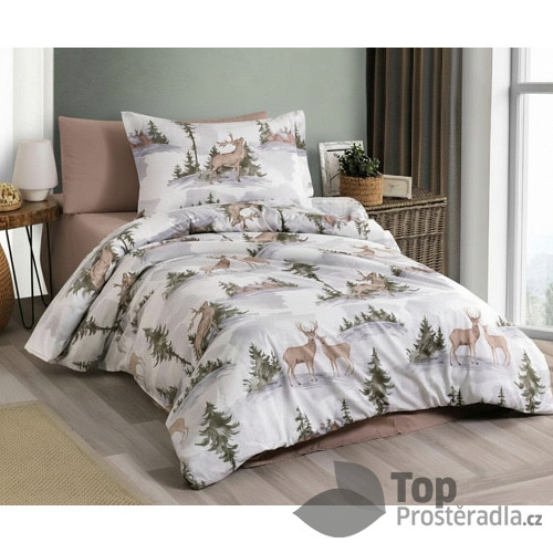 Bavlněné povlečení DELUXE 140x200+70x90 Jelínek
