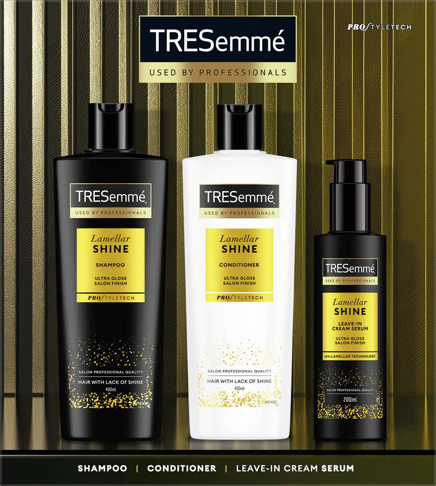 Fotografie TRESemmé Lamellar Shine Dárková sada na vlasy