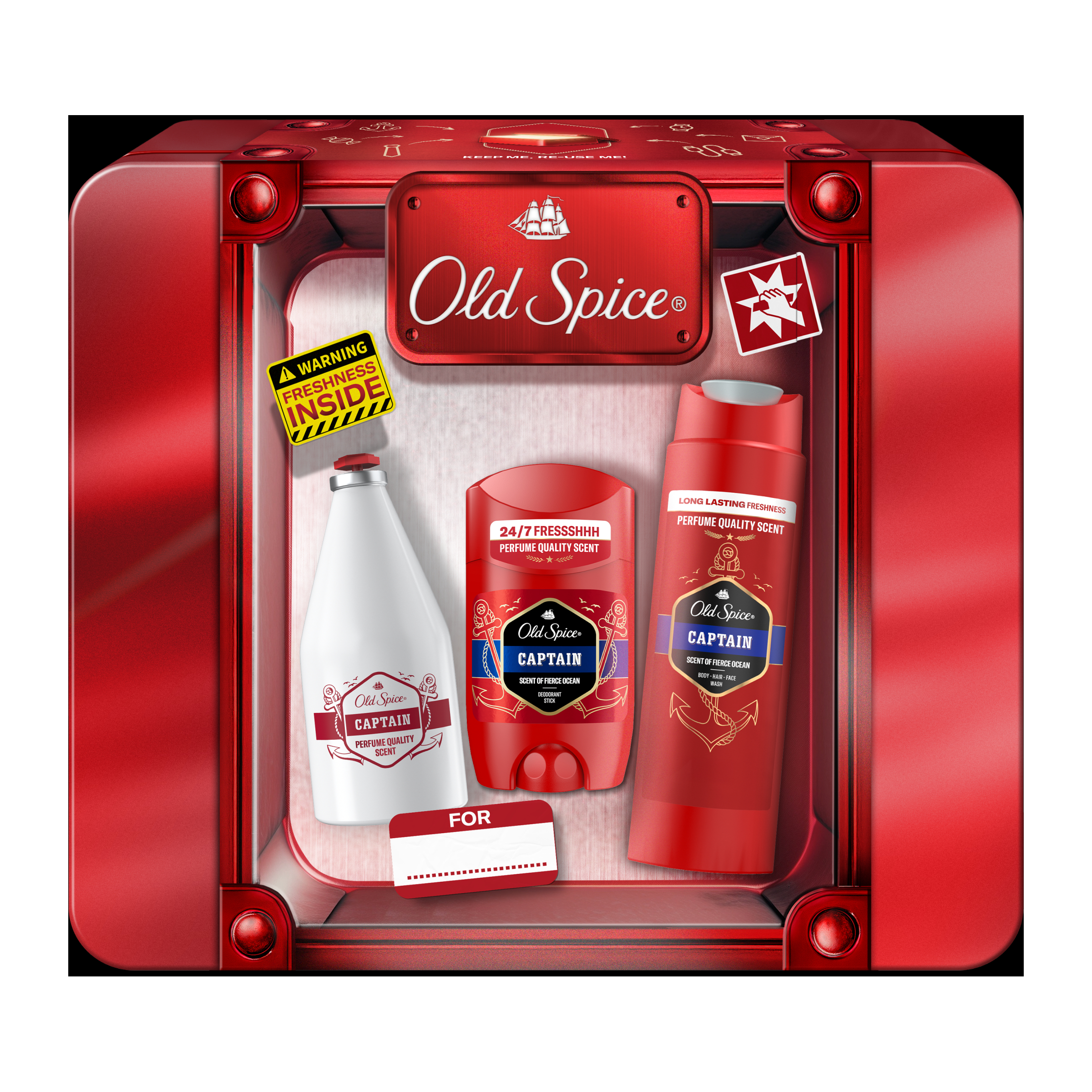 Fotografie Old Spice Captain Dárková sada pro muže v dóze