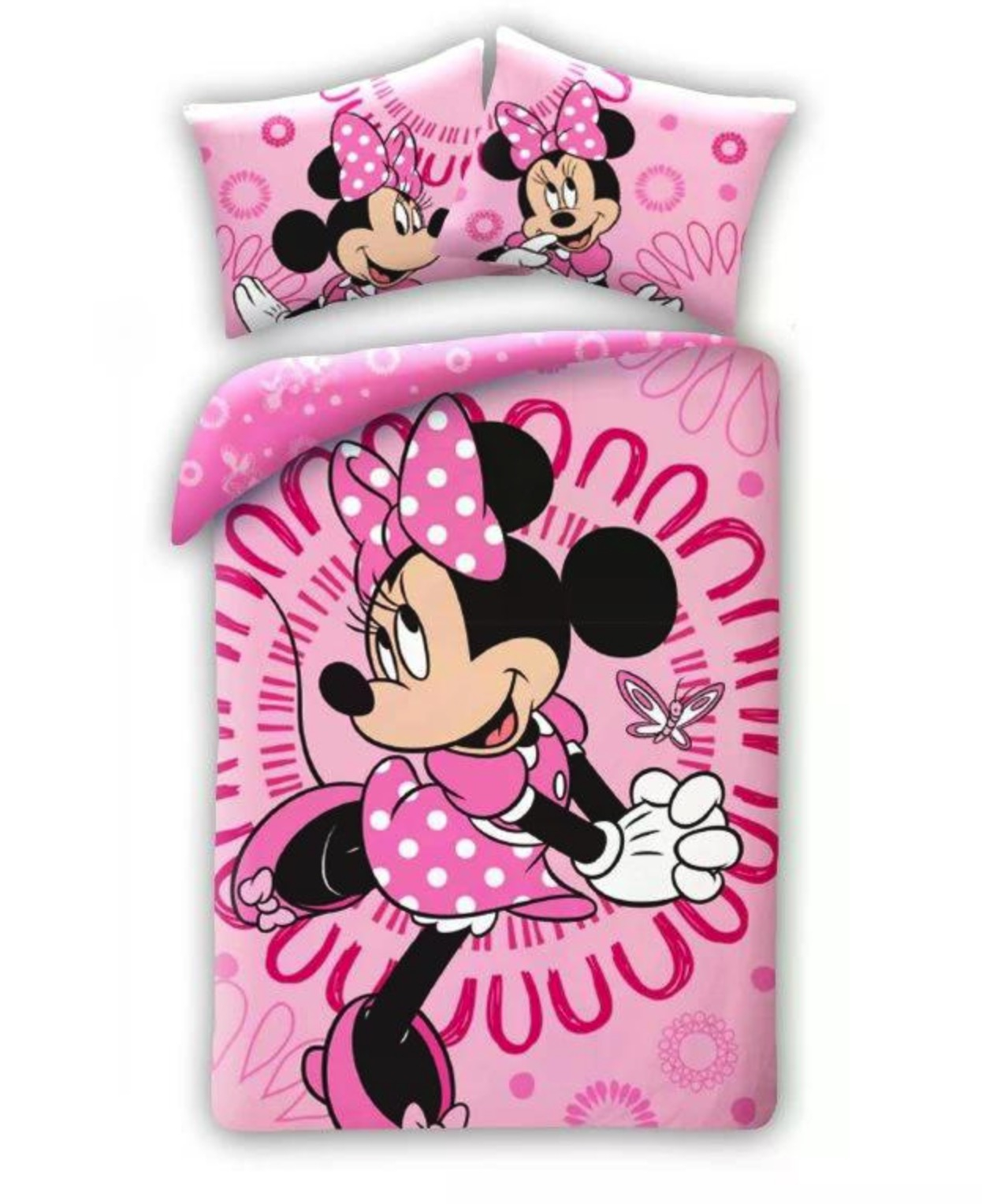 Bavlněné povlečení 140x200+70x90 Minnie tanečnice