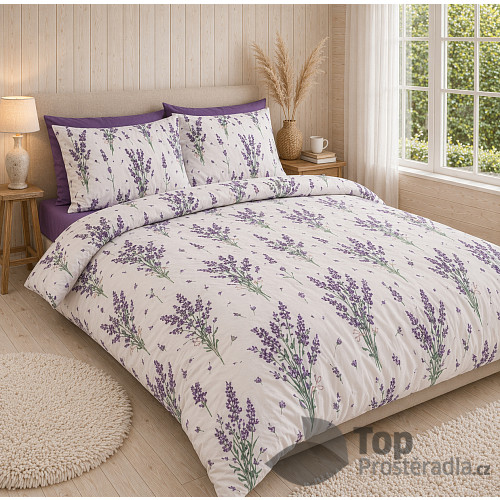 Bavlněné povlečení Deluxe 140x200+70x90 Provance