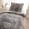 Mikroplyšové povlečení Premium 140x200+70x90 Natura šedá