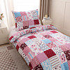 Mikroplyšové povlečení Premium 140x200+70x90 Patchwork barevný