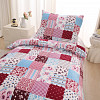 Mikroplyšové povlečení Premium 140x200+70x90 Patchwork barevný