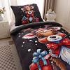 Mikroplyšové povlečení Premium 140x200+70x90 Vánoční sobík