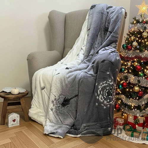 Deka beránek EXCLUSIVE 150x200 Pampeliška šedočerná