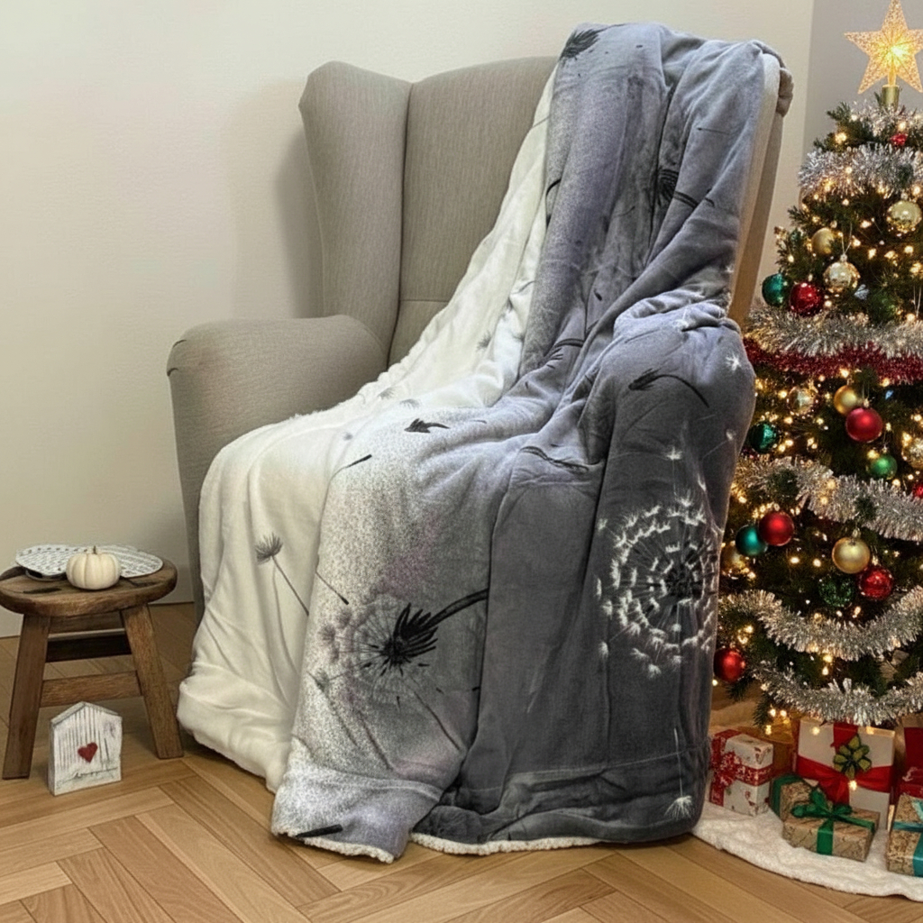 Deka beránek EXCLUSIVE 150x200 Pampeliška šedočerná