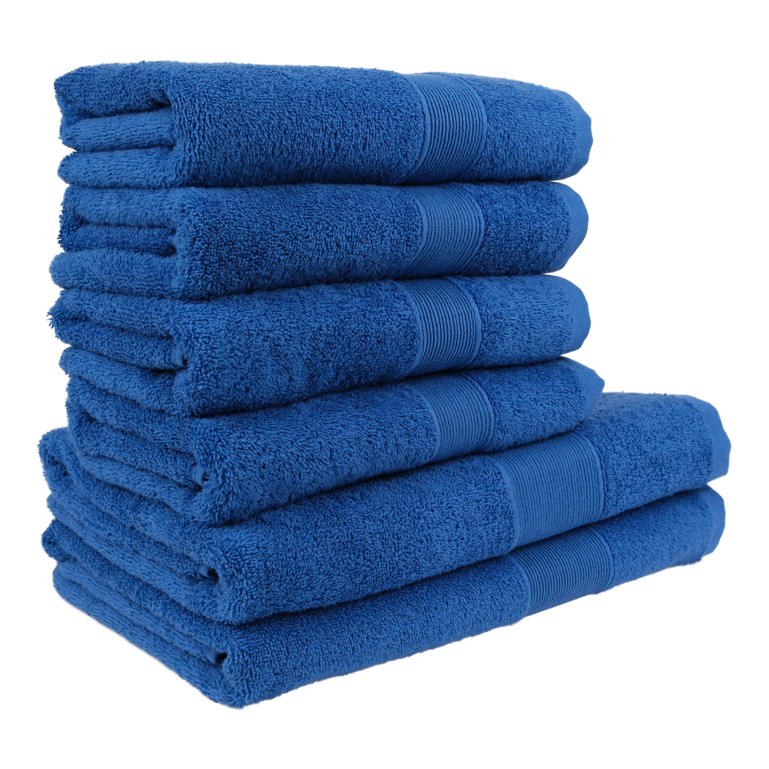 Set ručníků a osušek AURA COLLECTION 6 kusů - Modrá