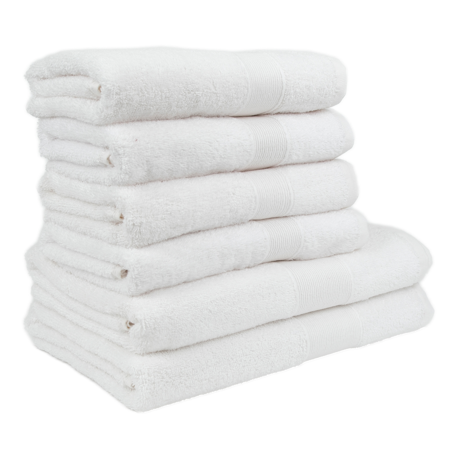 TOP Set ručníků a osušek AURA COLLECTION 6 kusů - Bílá