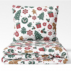 Bavlněné povlečení WINTER COLLECTION 140x200+70x90 Dárečky