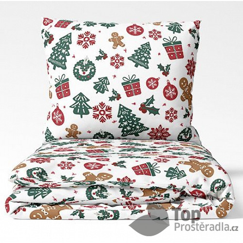 Bavlněné povlečení WINTER COLLECTION 140x200+70x90 Dárečky