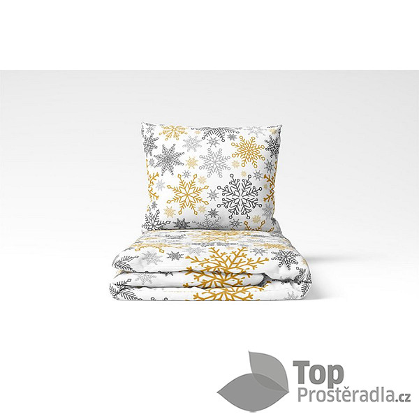 TOP Bavlněné povlečení WINTER COLLECTION 140x200+70x90 Magic white 2
