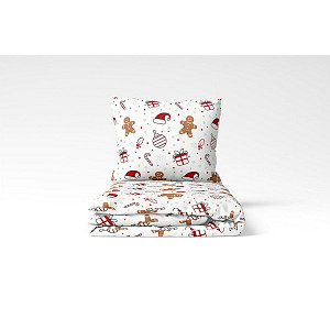 Bavlněné povlečení WINTER COLLECTION 140x200+70x90 Perníčky