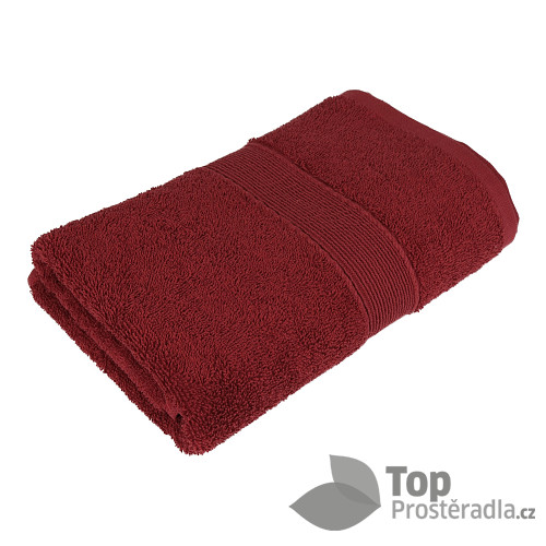 Froté ručník AURA COLLECTION - Temně červená