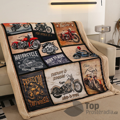 Deka beránek 150x200 - Superior - Motorky