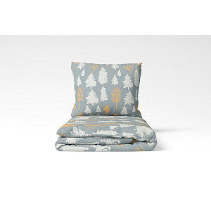 Bavlněné povlečení WINTER COLLECTION 140x200+70x90 Les