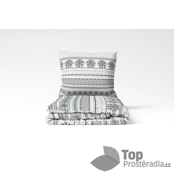 TOP Bavlněné povlečení WINTER COLLECTION 140x200+70x90 Nord flake 2