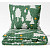 Bavlněné povlečení WINTER COLLECTION 140x200+70x90 Les a hvězdy