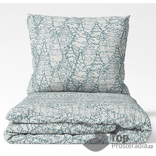 Bavlněné povlečení WINTER COLLECTION 140x200+70x90 Bílý les