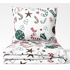 Bavlněné povlečení WINTER COLLECTION 140x200+70x90 Radosti