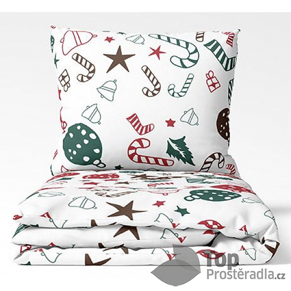 TOP Bavlněné povlečení WINTER COLLECTION 140x200+70x90 Radosti