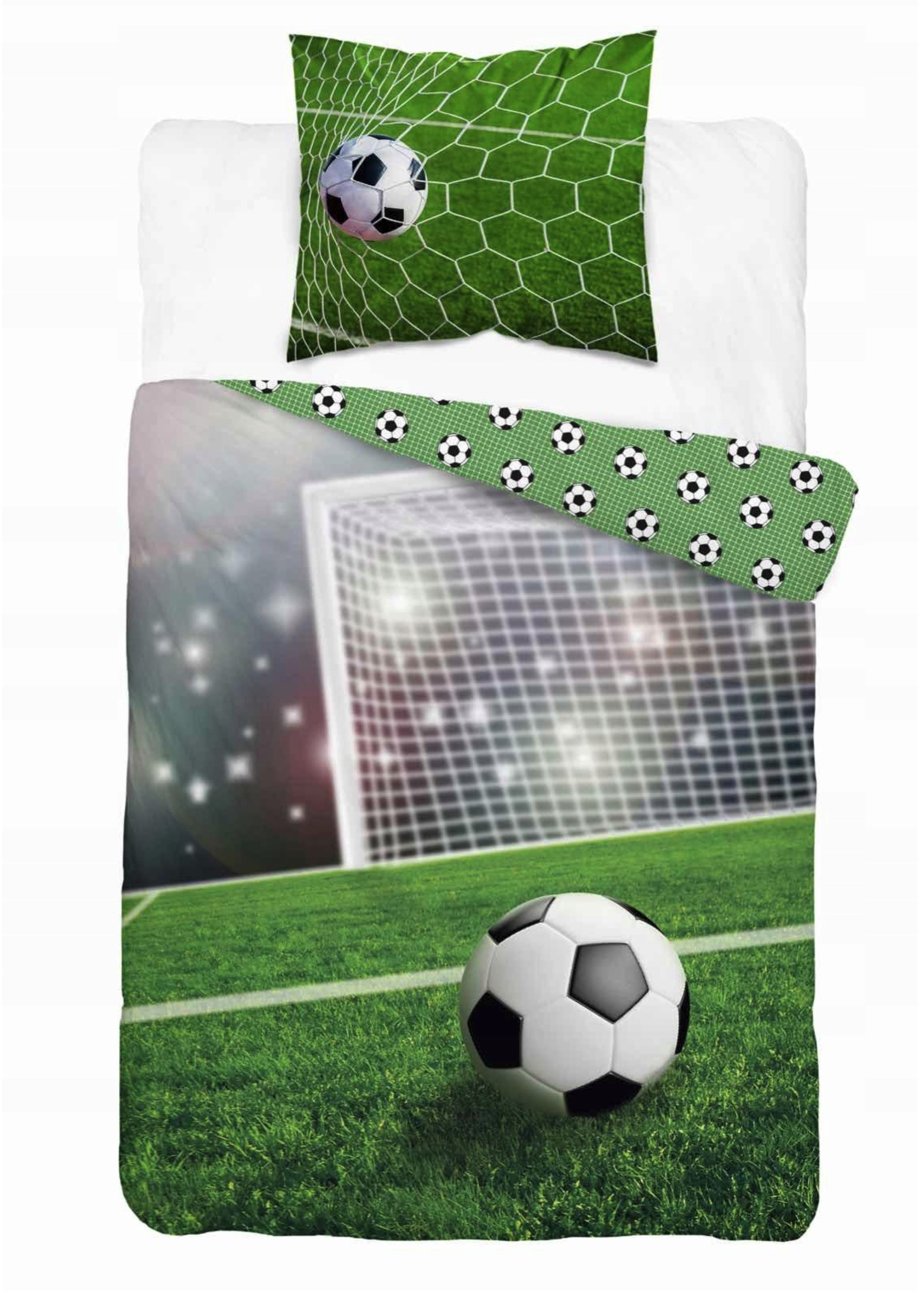 Bavlněné povlečení 140x200+70x80 Fotbalový míč GÓL