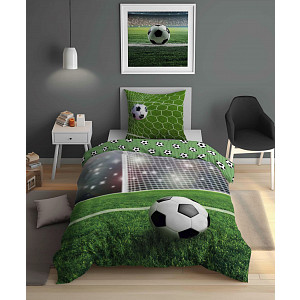 Bavlněné povlečení 140x200+70x80 Fotbalový míč GÓL