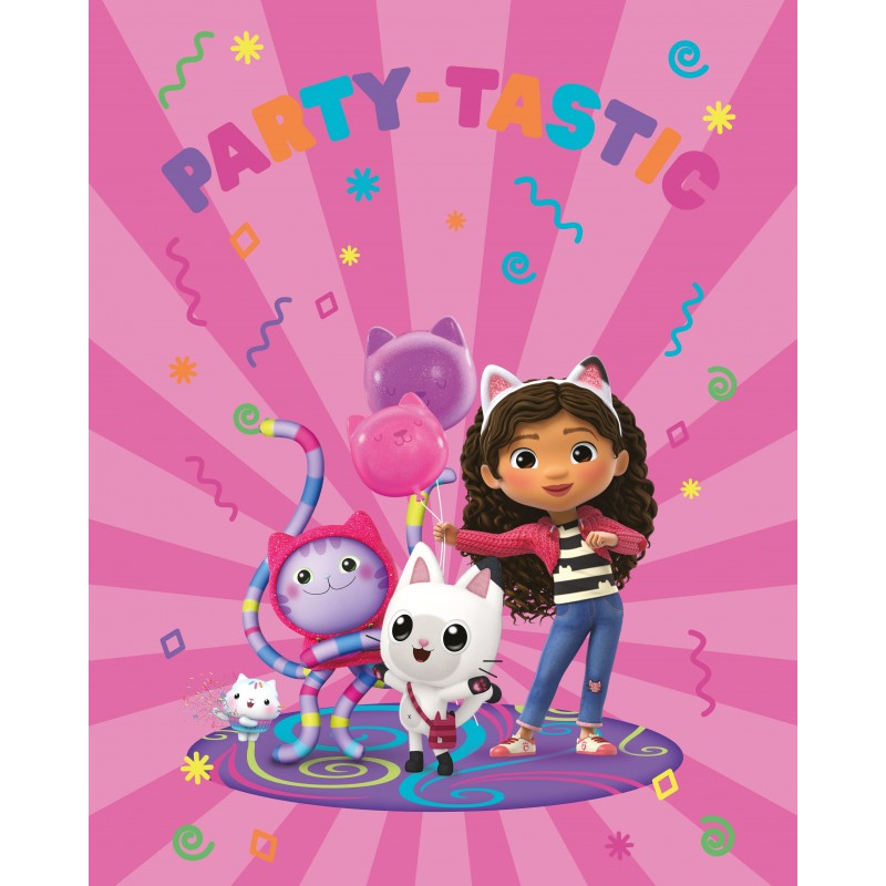 Fotografie TOP Mikroplyšová deka 120x170 Gábin kouzelný domek Partytastic