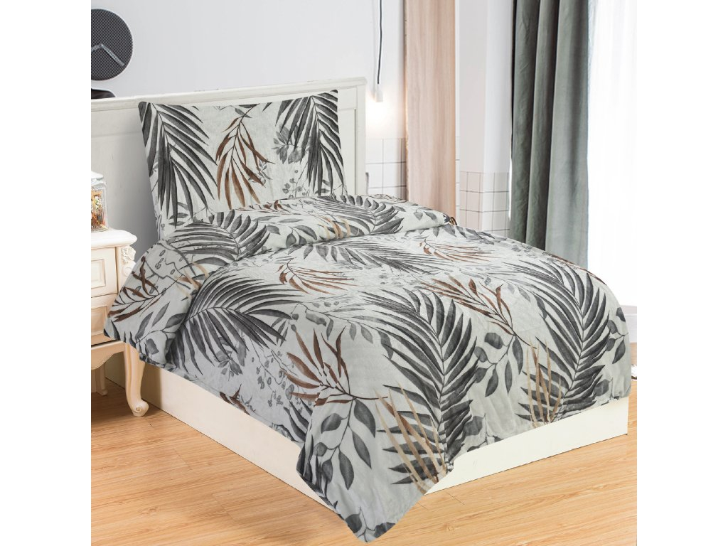 Mikroplyšové povlečení Premium 140x200+70x90 Jungle