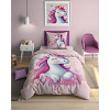 Svítící bavlněné povlečení 140x200+70x80 Princess Unicorn
