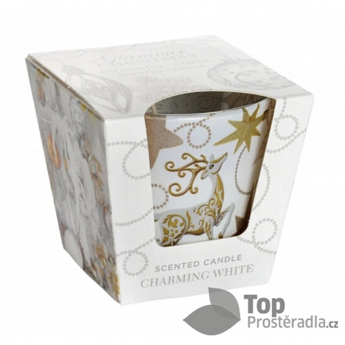 Bartek svíčka GLAMOUR CHRISTMAS golden glow 115g