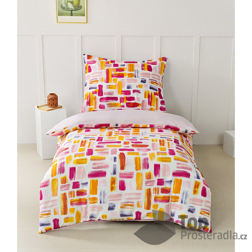 Bavlněné povlečení Basic Line 140x200+70x90 Barevné záplaty
