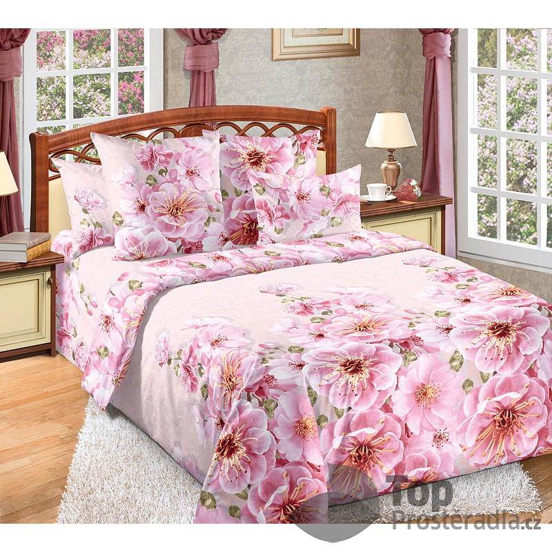TOP Perkálové povlečení MAGNOLIE 140x220+70x90