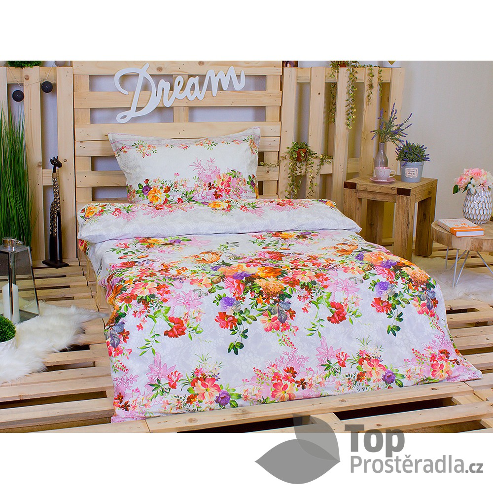 TOP Saténové povlečení ŠARM 220x200+2x70x90