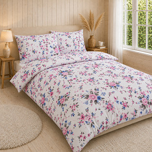 Bavlněné povlečení DELUXE 140x200+70x90 Růženka
