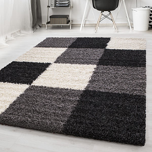 Kusový koberec Life Shaggy 1501 black 60x110