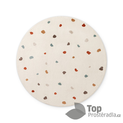 Dětský koberec Adventures 106210 Cream Multicolor kruh 160x160 (průměr) kruh