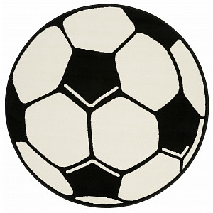 Dětský kusový koberec Prime Pile Fussball 100015 - 200x200 (průměr) kruh
