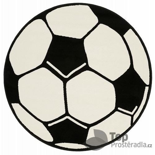 Dětský kusový koberec Prime Pile Fussball 100015 - 200x200 (průměr) kruh