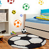 Dětský kusový koberec Fun 6001 black 100x100 (průměr) kruh